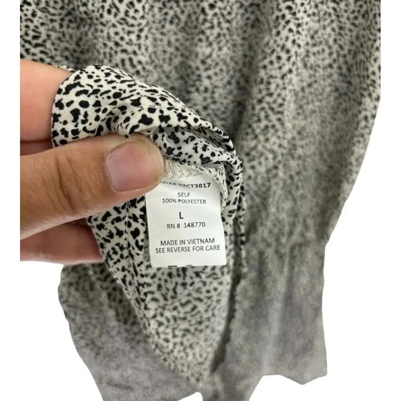 Sienna Sky Tank Blouse Animal Print-Size Large - Picture 7 of 7